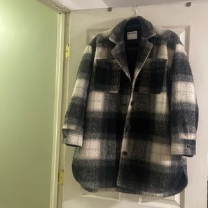 Old navy oversized plaid shacket